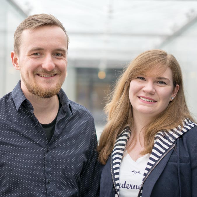 Vier Team: Philipp Kobl & Joelle Lenz